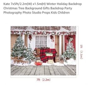 Kate Christmas Backdrop 7x5
